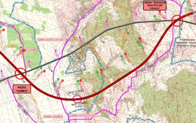 S19 od węzła „Kamień” (z węzłem) do węzła „Sokołów Małopolski Północ” (z węzłem)